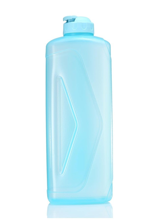 Gluman Rhino Spout Wide-Mouth Plastic Water Bottle - 2 Liters | 100% Food Grade | Freezer Safe | Dishwasher Safe | Temperature Range Upto 95°C (Sky Blue) - Image 4